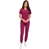Komplet medyczny wiśnia casual premium roz. 3XL – komplet medyczny – strój medyczny