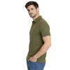 Koszulka Polo Meska Krotki Rekaw Khaki Widok Z Boku Png