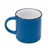 Kubek Ceramiczny W Stylu Retro Z Okraglym Uchwytem 300 Ml Kolor Niebieski Inna Perspektywa