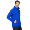 Kurtka Meska Softshell Z Kieszeniami Zapinana Na Zamek Kolor Chabrowy Widok Z Boku