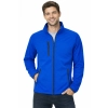 Kurtka Meska Softshell Z Kieszeniami Zapinana Na Zamek Kolor Chabrowy