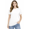 T Shirt Damski Krotki Rekaw 100 Bawelna Kolor Bialy