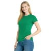 T Shirt Damski Krotki Rekaw Kolor Zielony Widok Z Boku