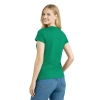 T Shirt Damski Krotki Rekaw Kolor Zielony Widok Z Tylu