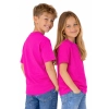 T Shirt Dzieciecy Dla Chlopca I Dziewczynki Kolor Fuksja Widok Z Boku