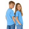 T Shirt Dzieciecy Dla Chlopca I Dziewczynki Kolor Niebieski Widok Z Boku
