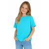 T Shirt Dzieciecy Dla Chlopca I Dziewczynki Kolor Turkusowy Widok Dziewczynki W T Shirt