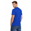 T Shirt Meski Krotki Rekaw 100 Bawelna Kolor Chabrowy Widok Z Tylu