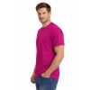 T Shirt Meski Krotki Rekaw 100 Bawelna Kolor Rozowy Widok Z Boku