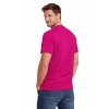 T Shirt Meski Krotki Rekaw 100 Bawelna Kolor Rozowy Widok Z Tylu
