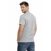 T Shirt Meski Krotki Rekaw 100 Bawelna Kolor Szary Widok Z Tylu