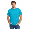 T Shirt Meski Krotki Rekaw 100 Bawelna Kolor Turkusowy