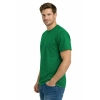 T Shirt Meski Krotki Rekaw 100 Bawelna Kolor Zielony Widok Z Boku