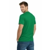 T Shirt Meski Krotki Rekaw 100 Bawelna Kolor Zielony Widok Z Tylu