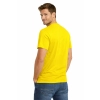 T Shirt Meski Krotki Rekaw 100 Bawelna Kolor Zolty Widok Z Tylu