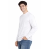 T Shirt Meski Z Dlugim Rekawem 170G Bialy Widok Z Boku 1