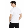 T Shirt Meski Z Krotkim Rekawem Gramatura 190G Bialy Widok Z Tylu