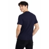 T Shirt Meski Z Krotkim Rekawem Gramatura 190G Granatowy Widok Z Tylu