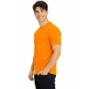 T Shirt Meski Z Krotkim Rekawem Gramatura 190G Pomaranczowy Widok Z Boku