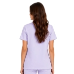 Wrzosowa Damska Bluza Medyczna Basic Premium Tyl