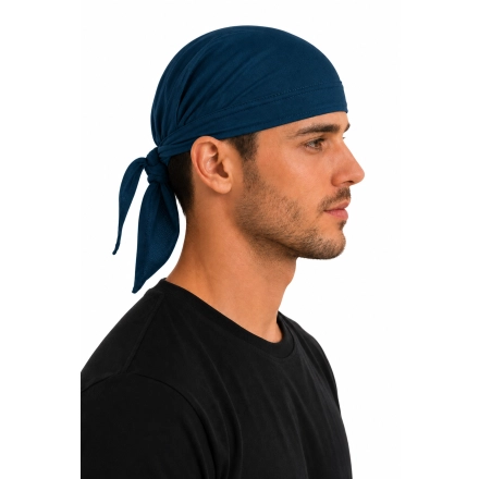 Bandana Chusta Na Glowe Unisex Granatowa Widok Z Boku