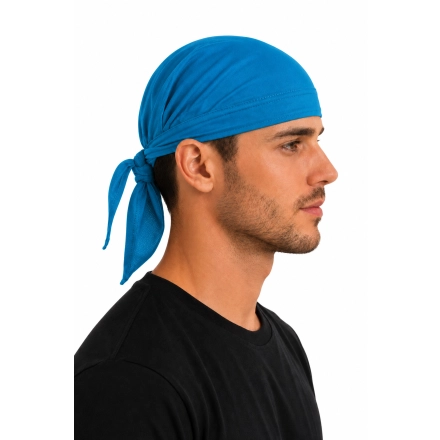 Bandana Chusta Na Glowe Unisex Niebieska Widok Z Boku