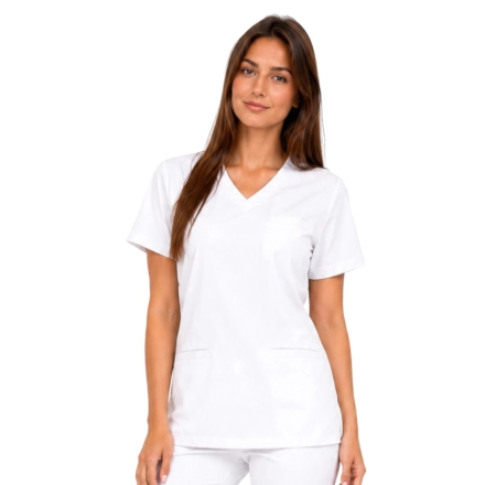 Bluza medyczna biała basic premium roz. M – bluza medyczna – bluza lekarska robocza