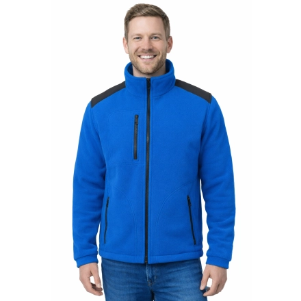 Bluza Polarowa Chabrowy Z Czarnymi Wstawkami Gramatura 360