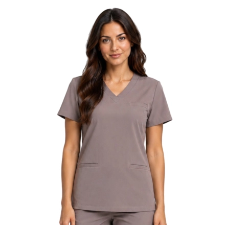 Cappucino Bluza Medyczna Damska Basic Premium Przod