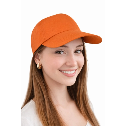 Czapka Z Twardym Daszkiem Kolor Pomaranczowy