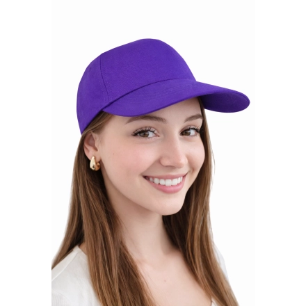 Czapka Z Twardym Daszkiem Kolor Purpurowy