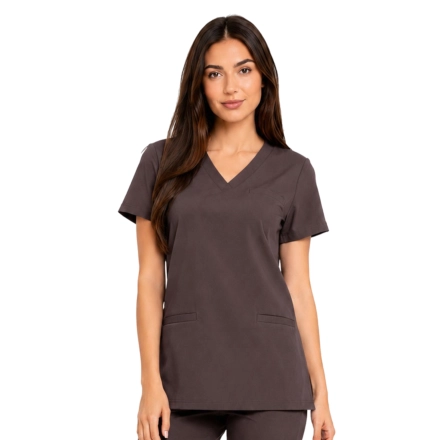 Bluza medyczna czekoladowa basic premium roz. M – bluza medyczna – bluza lekarska robocza
