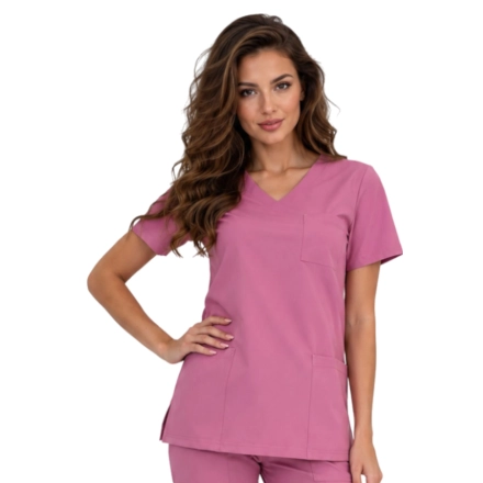 Bluza medyczna brudny róż casual premium roz. M – bluza medyczna – bluza lekarska robocza
