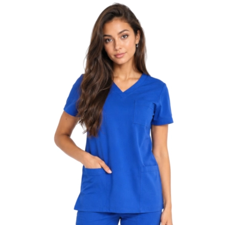 Bluza medyczna chabrowa casual premium roz. M – bluza medyczna – bluza lekarska robocza