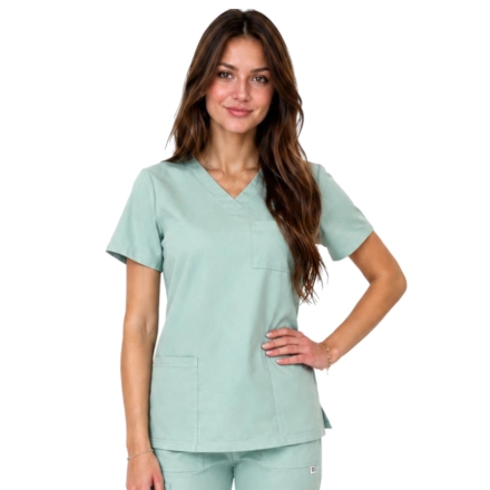 Bluza medyczna miętowa casual premium roz. M – bluza medyczna – bluza lekarska robocza