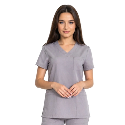 Bluza medyczna ciemny szary casual premium roz. M – bluza medyczna – bluza lekarska robocza