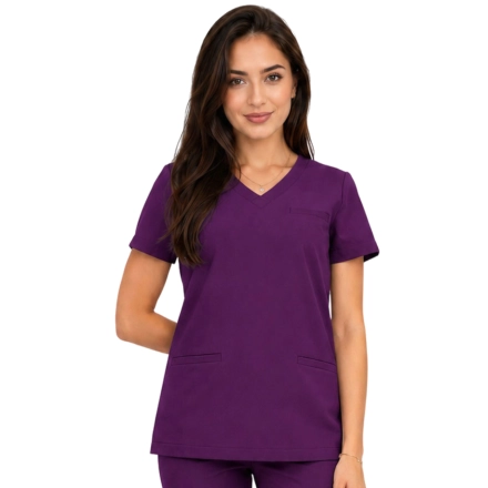 Bluza medyczna fiolet basic premium roz. M – bluza medyczna – bluza lekarska robocza