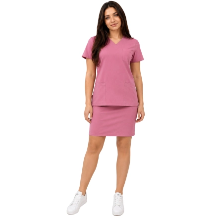 Komplet Medyczny Brudny Roz Casual Premium