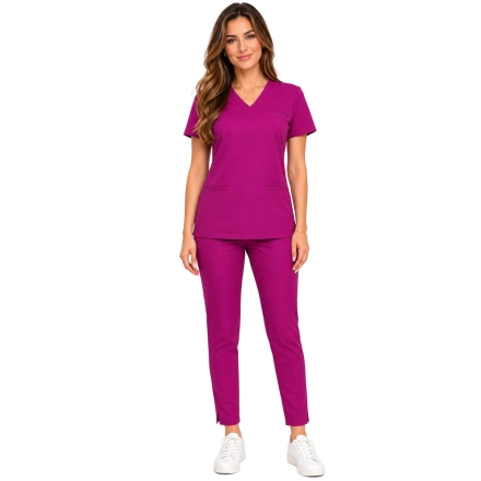 Komplet medyczny purpurowy basic premium roz. XS – komplet medyczny – strój medyczny