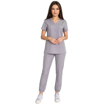Komplet medyczny ciemny szary casual premium roz. M – komplet medyczny – strój medyczny