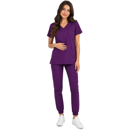 Komplet medyczny fiolet casual premium roz. M – komplet medyczny – strój medyczny