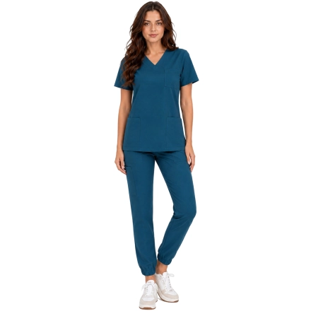 Komplet medyczny morski casual premium roz. M – komplet medyczny – strój medyczny