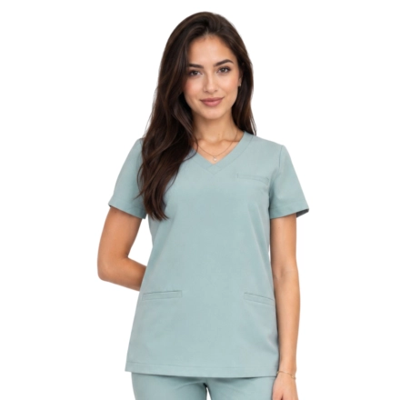 Bluza medyczna miętowa basic premium roz. M – bluza medyczna – bluza lekarska robocza