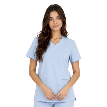 Bluza medyczna niebieska basic premium roz. M – bluza medyczna – bluza lekarska robocza