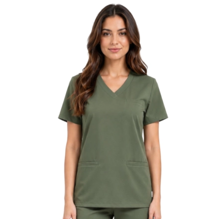 Bluza medyczna oliwka basic premium roz. M – bluza medyczna – bluza lekarska robocza