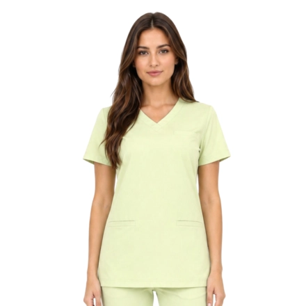 Bluza medyczna carmelowa basic premium – bluza medyczna – bluza lekarska