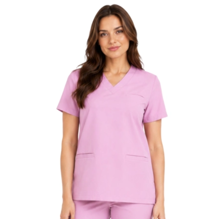 Bluza medyczna purdrowy róż basic premium roz. M – bluza medyczna – bluza lekarska robocza