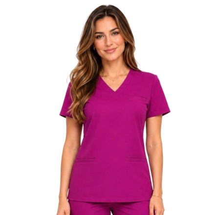 Bluza medyczna purpurowa basic premium roz. M – bluza medyczna – bluza lekarska robocza