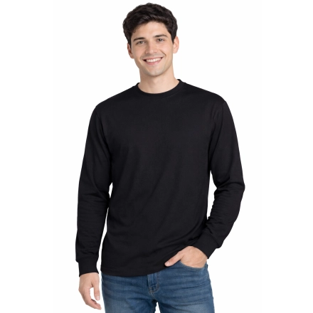 T Shirt Meski Z Dlugim Rekawem 170G Czarny