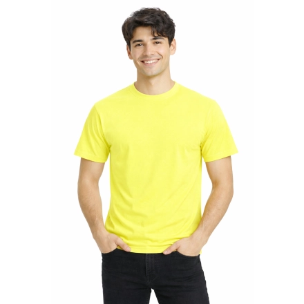 T Shirt Meski Z Krotkim Rekawem Gramatura 190G Cytrynowy
